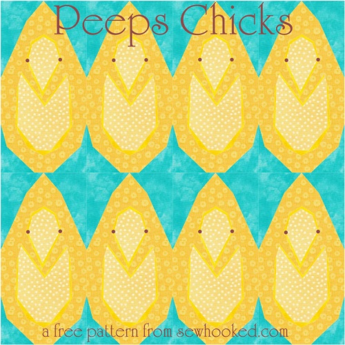 peep chicks in fabric