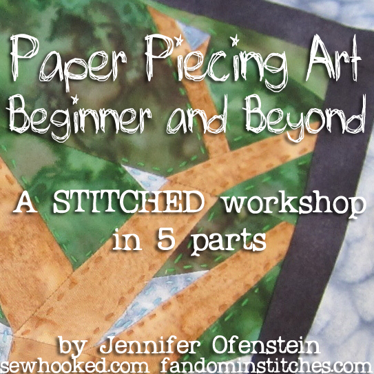 STITCHED banner Paper Piecing Art